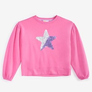 NWT Epic Threads Little & Big Girls Sequined Star Sweatshirt,
